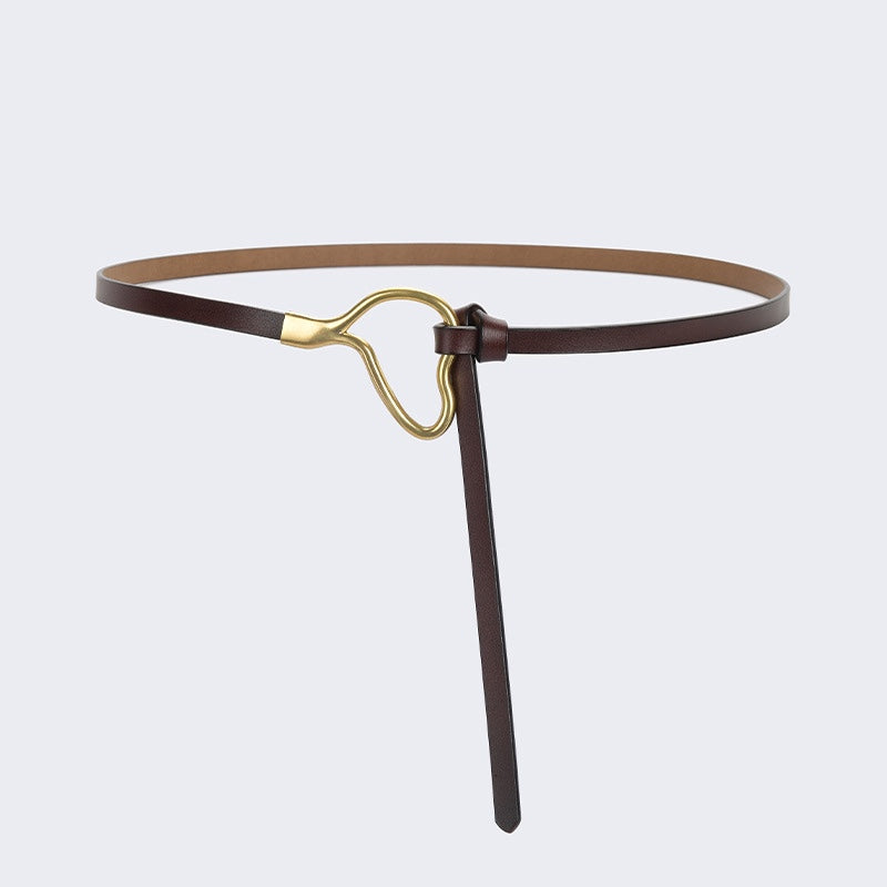 Women's Genuine Leather Belt with Knot - GIKIN