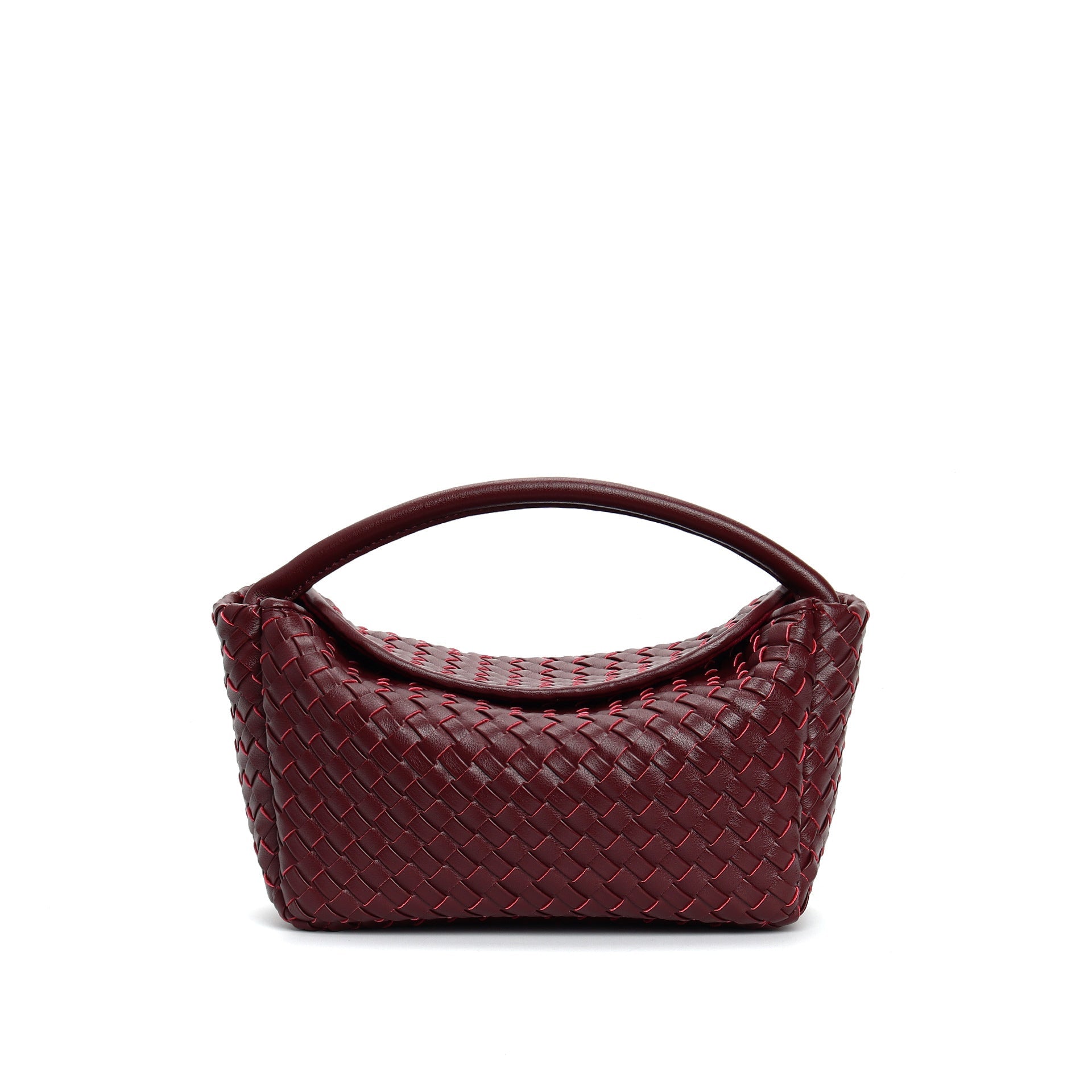 mini woven hobo bag with curved handle - NAIA