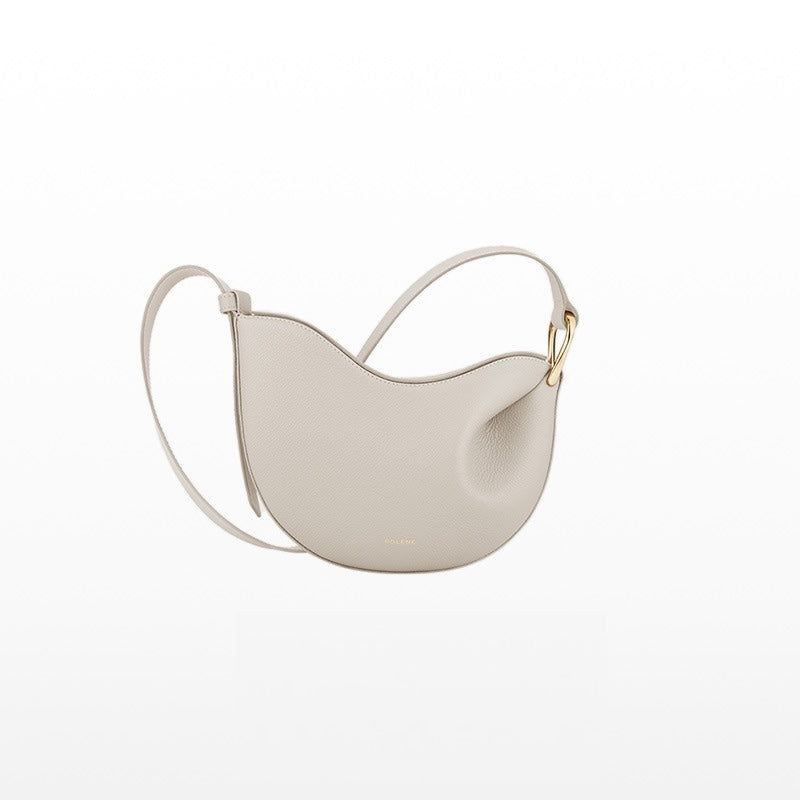 symmetrical saddle crossbody with sculpted wave – ODE
