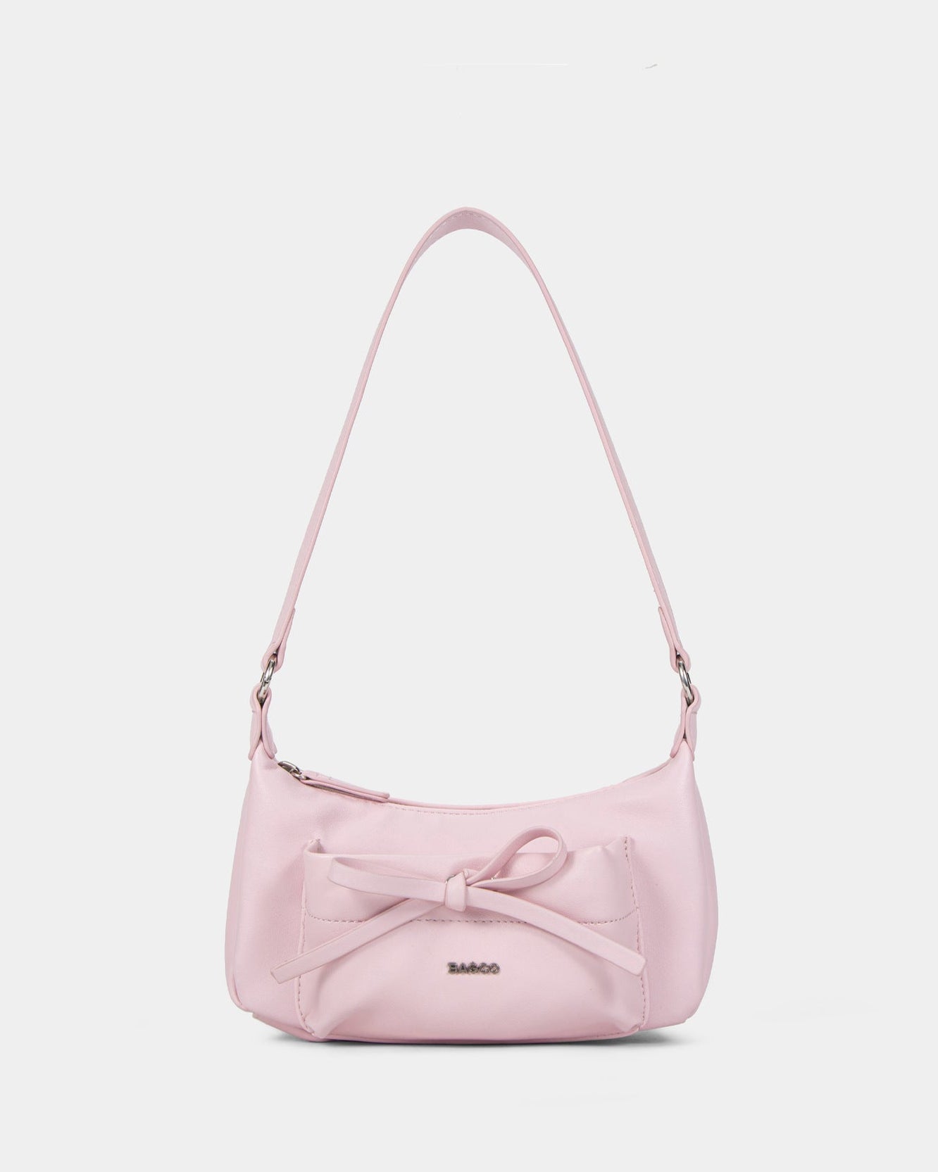 shoulder baguette bag with front bow detail - CHEXRY