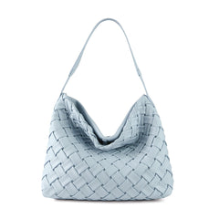 metallic woven hobo bag in gold leather – AUREZ