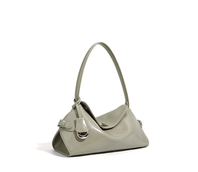 glossy curved-structure shoulder bag – CELINE