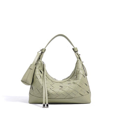 woven crescent hobo bag with top handle – IVYV