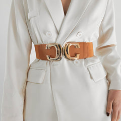 New Women's Coat Belt Elastic Waist Belt - ZEYIA