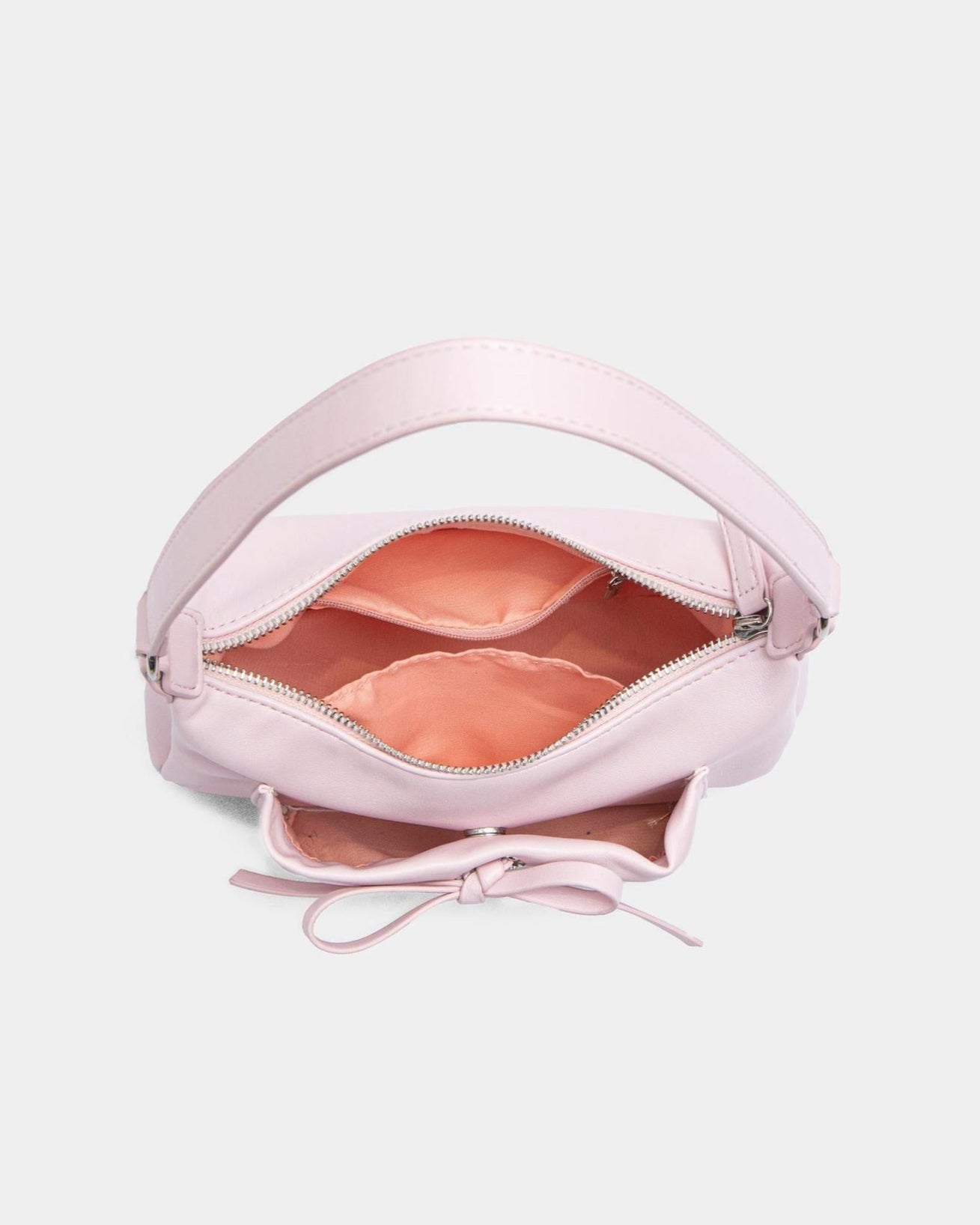 shoulder baguette bag with front bow detail - CHEXRY