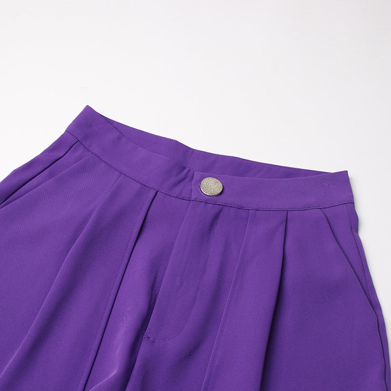high-waist wide-leg tailored pants - Sapy