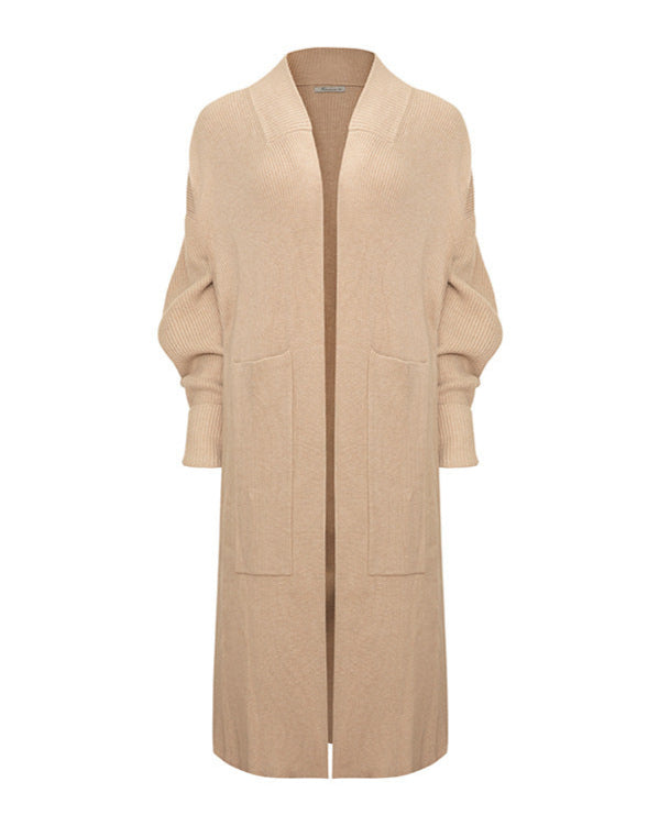 Open-front knit jacket with ribbed cuffs – Artwa