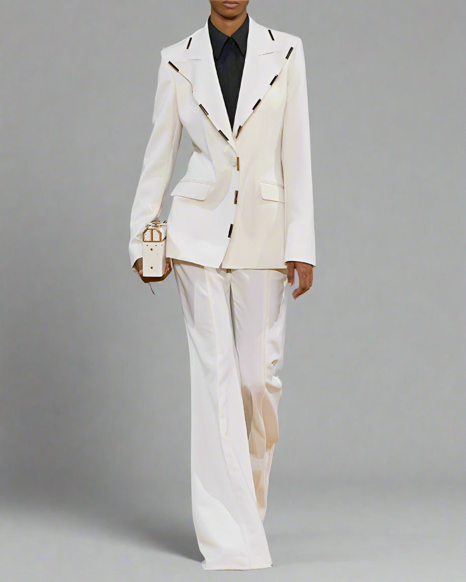 Tailored blazer with wide-leg pants - Nikry
