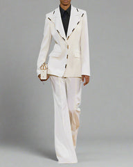 Tailored blazer with wide-leg pants - Nikry