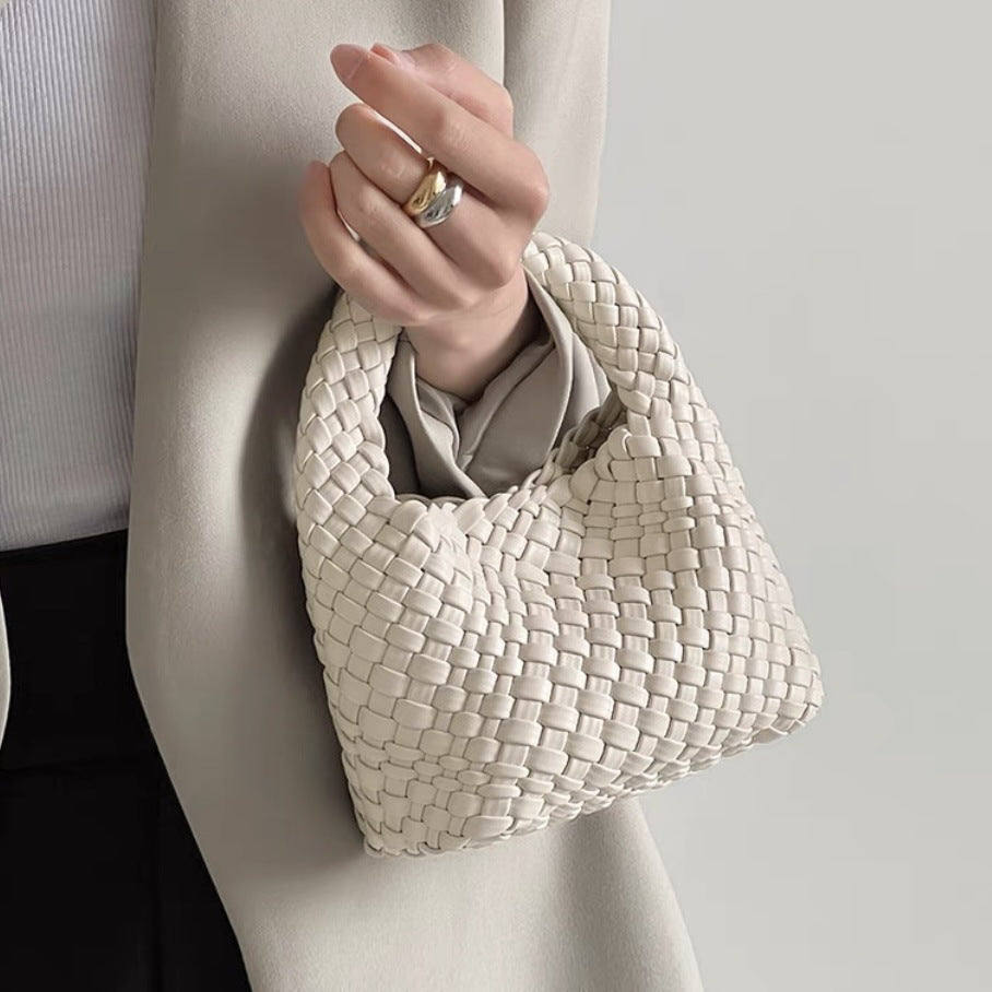 woven handbag set with detachable pouch - Wirfu