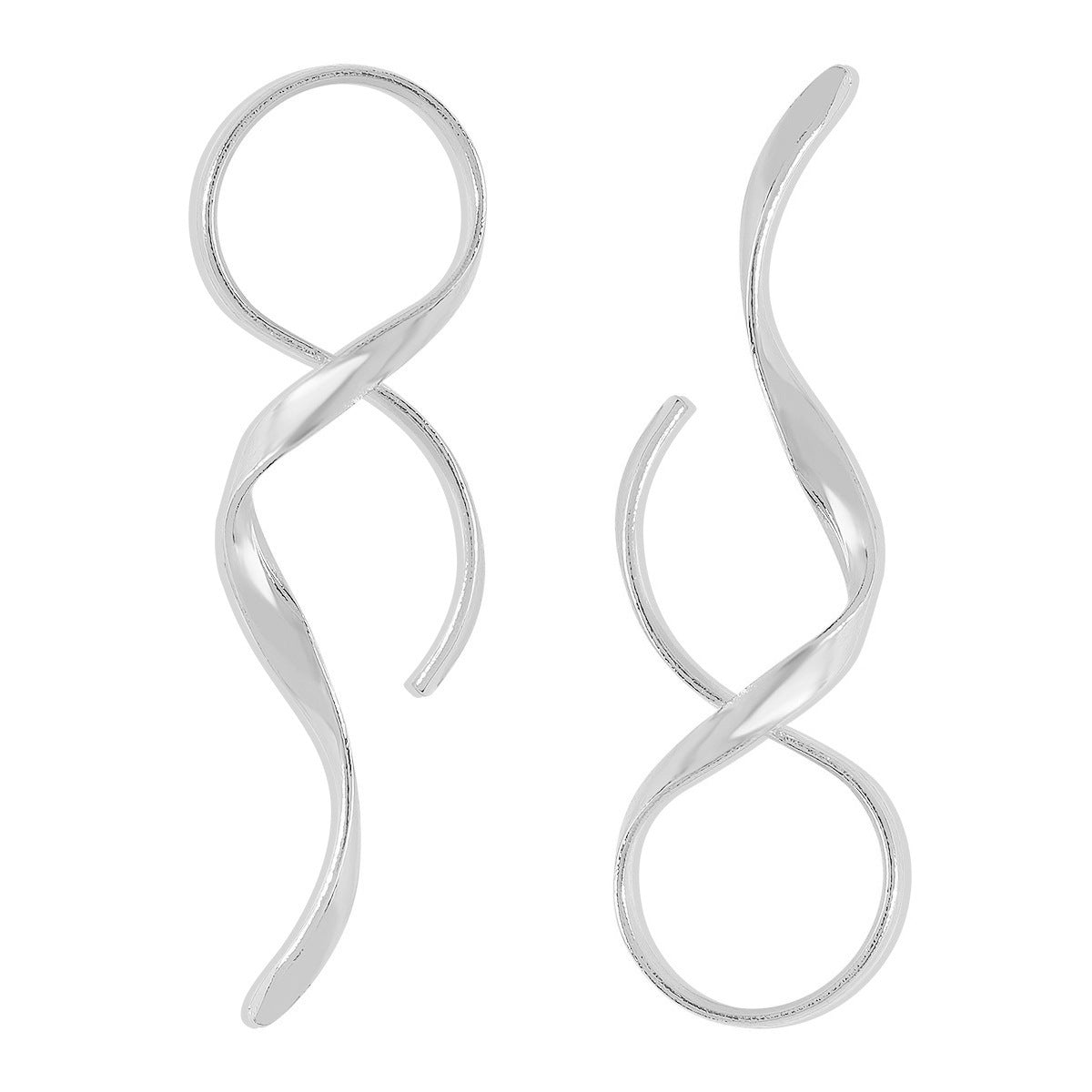 sculptural twist drop earrings – LUXA