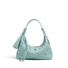 woven crescent hobo bag with top handle – IVYV