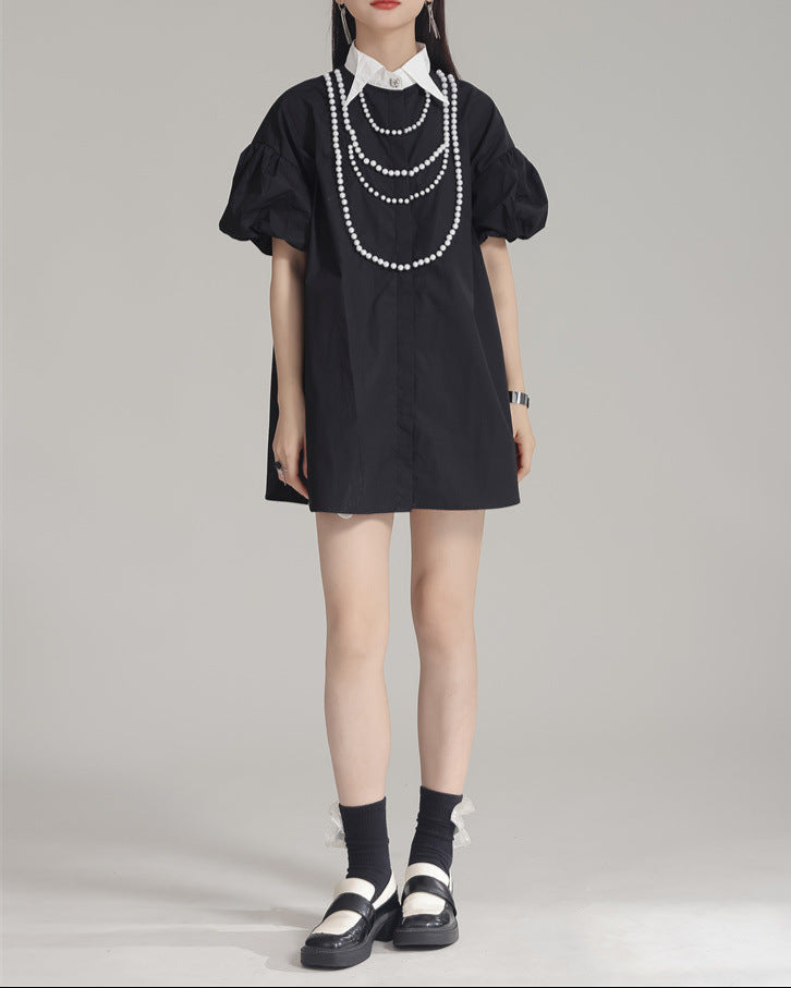 Off-the-shoulder button-down shirt - Mutri