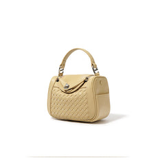 woven mini top-handle bag with flap buckle – IVX