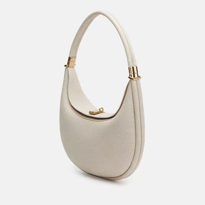 crescent hobo bag with gold hardware – MIRA