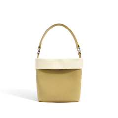 two-tone bucket bag with contrast cuff - VESRA