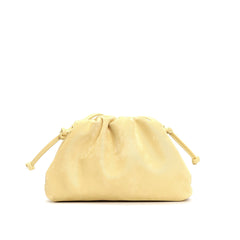 drawstring velvet-effect clutch bag - NOVIA