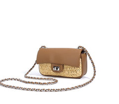 braided flap bag with chain top handle - SIMENNA
