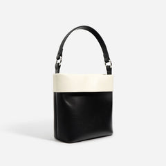 two-tone bucket bag with contrast cuff - VESRA