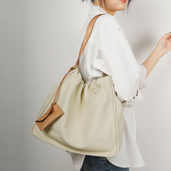 slouchy tote bag with contrast card holder – BREEZE