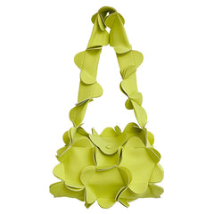 Floral leather bag with structured handle - Antilu
