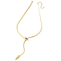 Layered teardrop pendant necklace with double chain – Ardsu