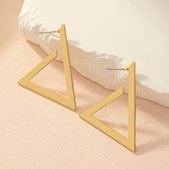 Geometric Triangle Drop Earrings – Aujdu