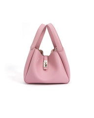 structured bucket bag with top double handle - NOVWA