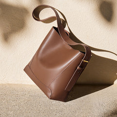 structured shoulder bag with adjustable wide strap - MICLA