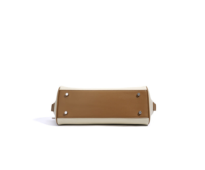 barrel-shaped shoulder bag with twin charm detail – LILURA