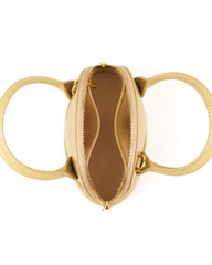 mini dome handbag with textured finish - ELIPSE