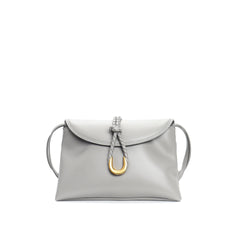 woven crossbody bag with knotted strap detail - SOLEQA
