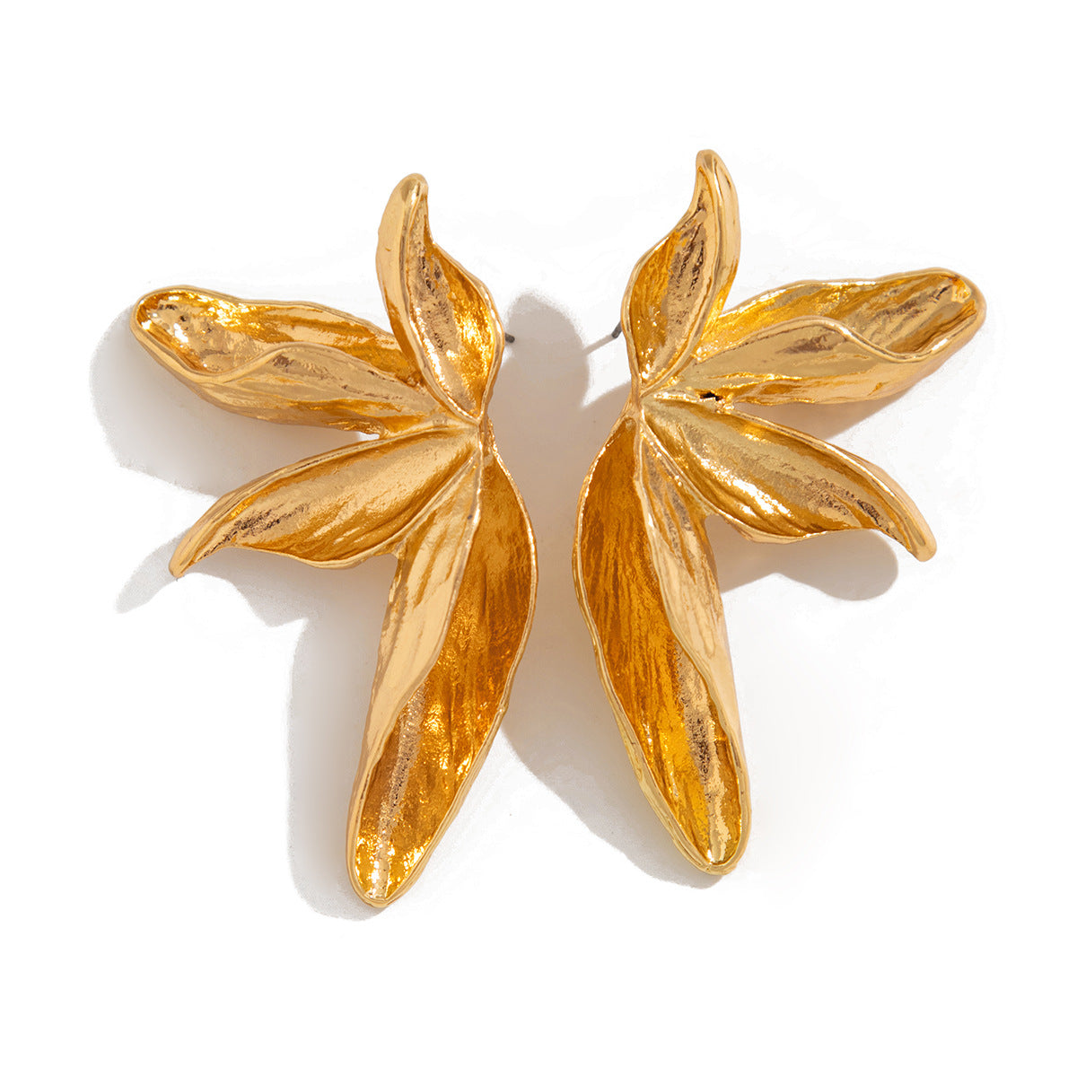 Sculpted Petal Statement Earrings – Fnurmi