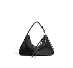 crescent shoulder bag with tie straps – MOCHA