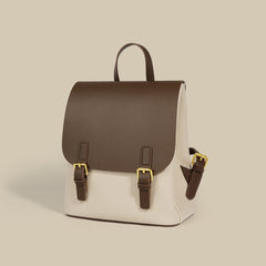 two-tone mini backpack with buckle flap – COCLH
