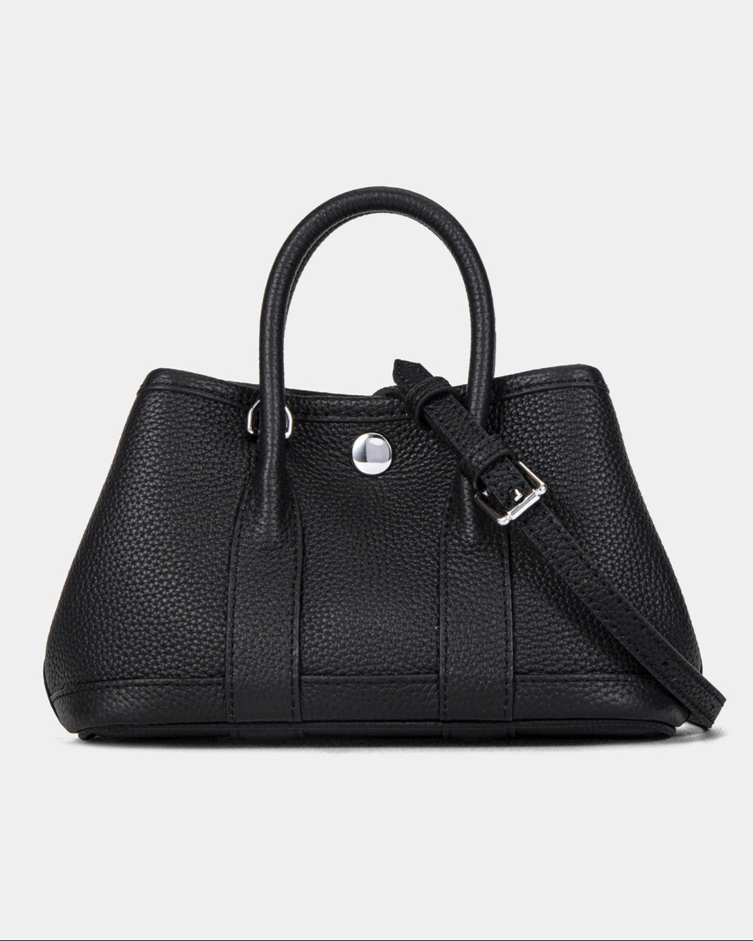 mini tote bag with top handles and crossbody strap - MAZA