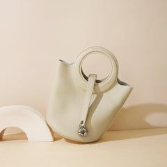 mini bucket tote with circle handles – LYRA