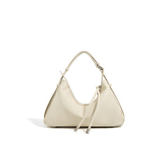 crescent shoulder bag with tie straps – MOCHA