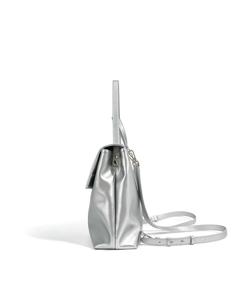 oversized structured flap bag with top handle – NOIH