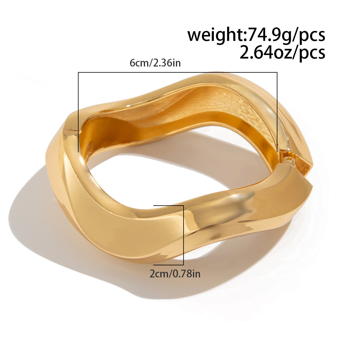 Irregular alloy bracelets - DAREL