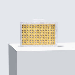 Rectangular clutch bag with woven yellow design - Rentu