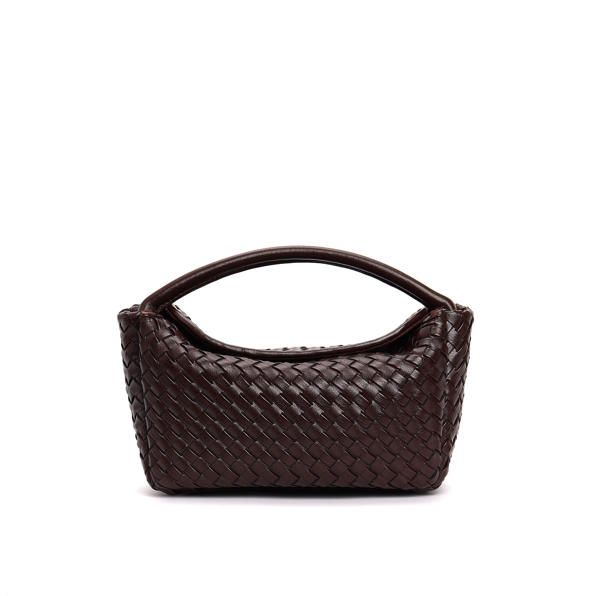 mini woven hobo bag with curved handle - NAIA