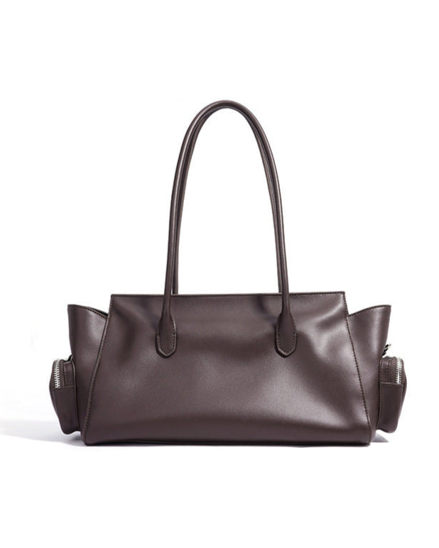 structured tote with multi-pocket flap design - ASTRIDU
