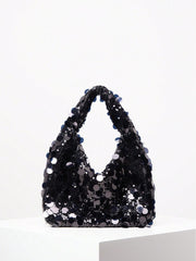 Slouchy sequin bag with oversized paillettes - Nurly