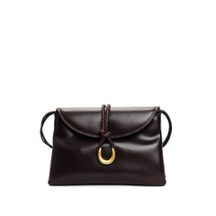 woven crossbody bag with knotted strap detail - SOLEQA