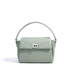 top-handle bag with silver clasp – MINT
