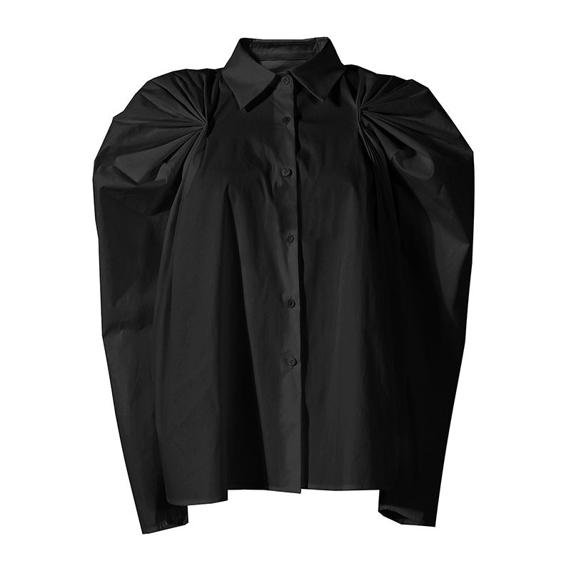 Puff-sleeve button-up shirt - Limru