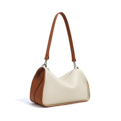 two-tone shoulder bag with pebbled finish – SIENAL
