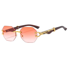 octagonal sunglasses with dragon arms – ASTRAZ