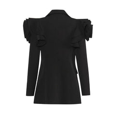 Ruffled shoulder blazer - Vutry